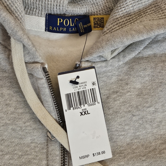 POLO BY RALPH LAUREN FULL ZIP HOODIE SZ XXL - Picture 4 of 6